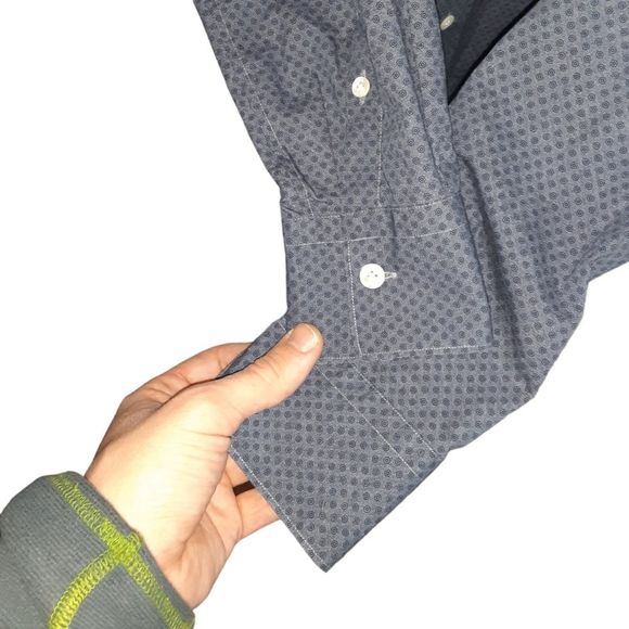 Eleventy "First Class - Midnight floral print" casual button down - Picture 5 of 9